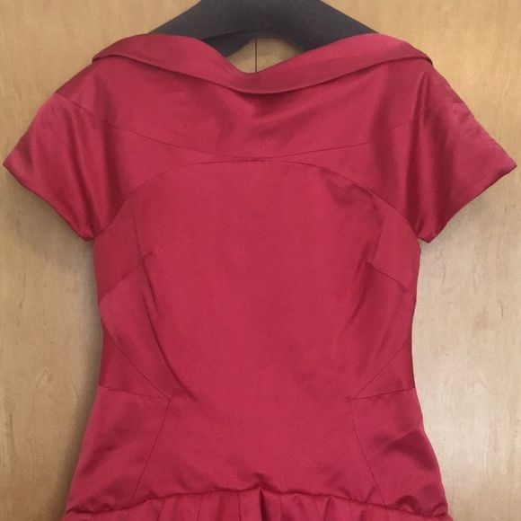 ZAC POSEN COCKTAIL DRESS, FUCHSIA. - Picture 2 of 16